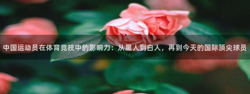 杏运官网：中国运动员在体育竞技中的影响力：从黑人到白人，再到今天的国际顶尖球员