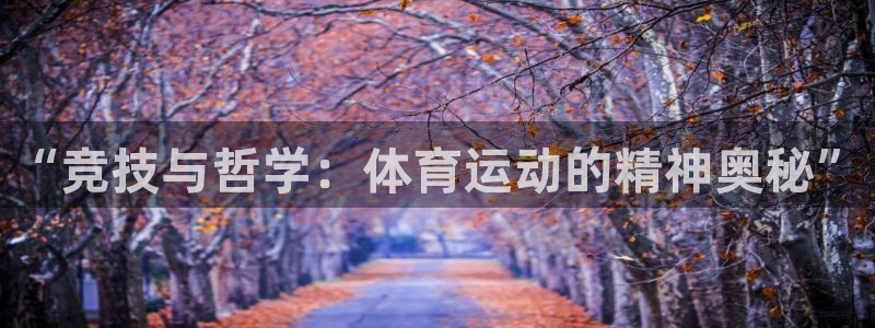 意昂体育官网：“竞技与哲学：体育运动的精神奥秘”